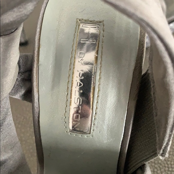 H Halston, Grey/silver/glitter platform, size 5 - Picture 5 of 7